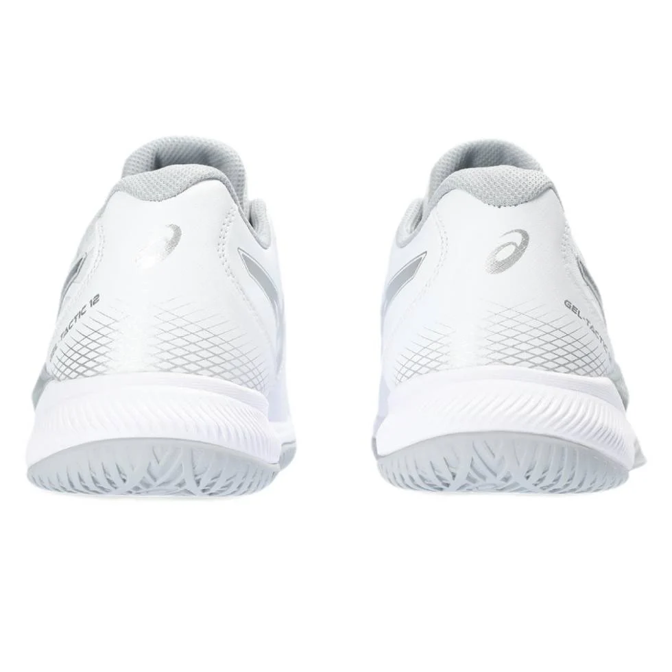 Asics Gel Tactic 12 Women's Indoor Court Shoe (White/Silver) - Image 5