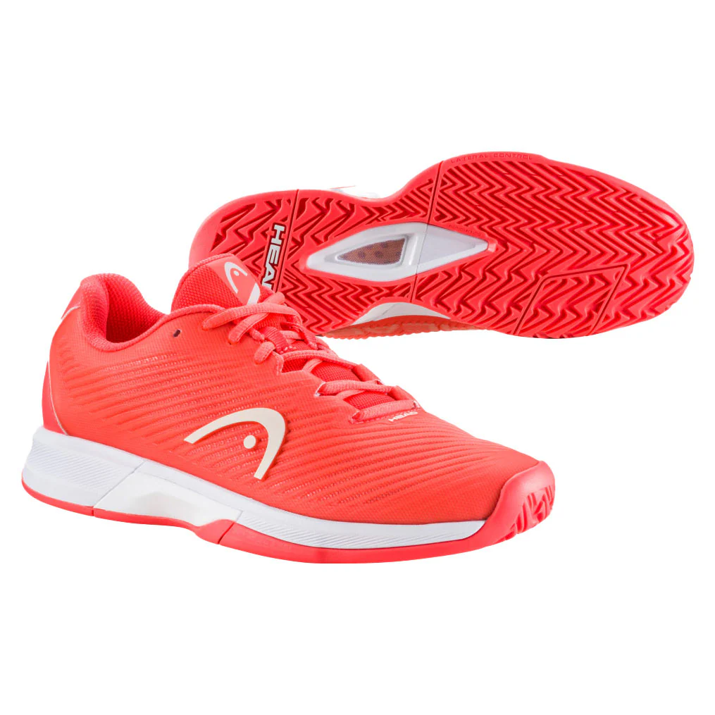 Head Revolt Pro 4.0 Women's Tennis Shoe (Coral/White) - Image 4