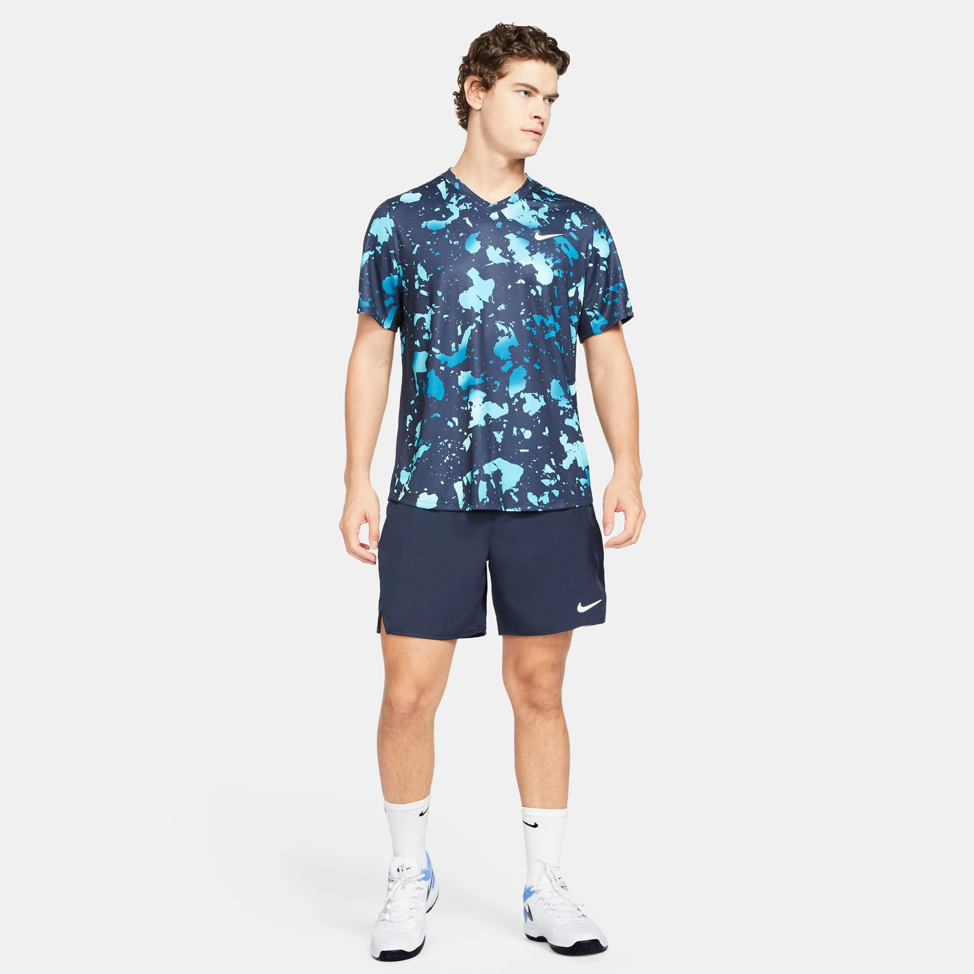 Nike Men's Dri-FIT Victory 7-Inch Short (Obsidian/White) - Image 4